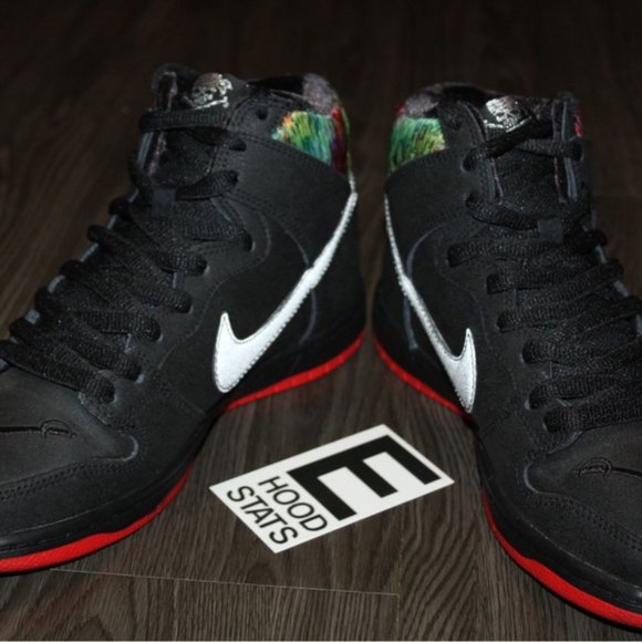 Nike Dunk SB High Pro x Spot Gasparilla Black Red Grey Mens Size 7 Sneakers - Picture 6 of 16